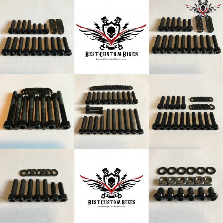 Harley-Davidson Motor Schrauben Kit Schwarz V-Rod® Night Rod Special® Muscle® 2002+